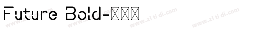 Future Bold字体转换